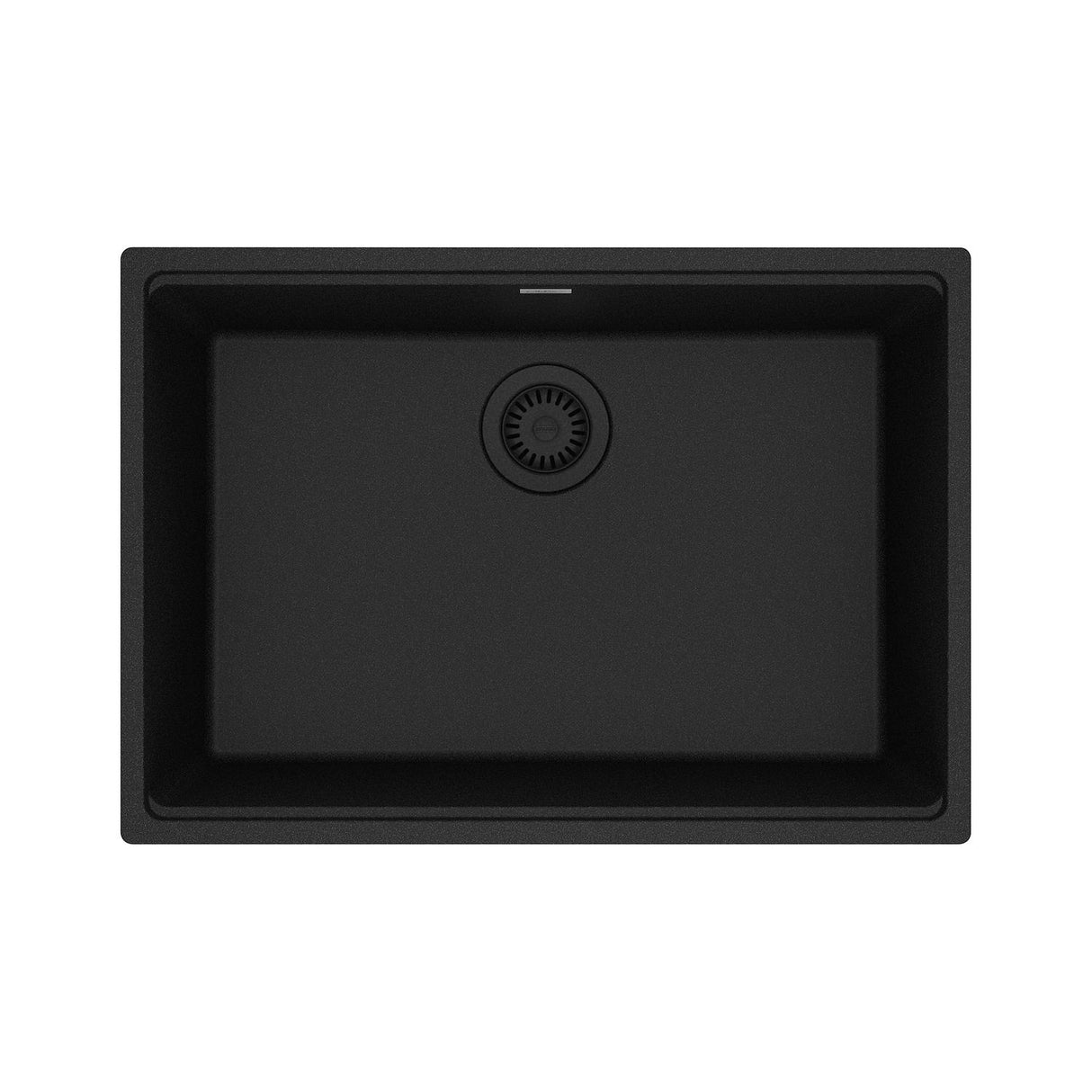 FRANKE MAG11025-ONY Maris Undermount 27-in x 19-in Granite Single Bowl Kitchen Sink in Onyx In Onyx