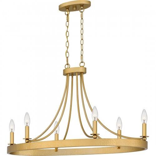Quoizel APN636LG Aspyn Island 6 lights light gold Island Light