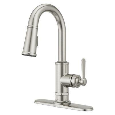 Pfister Stainless Steel 1-handle Pull-down Bar/prep Kitchen Faucet GT572-TDS