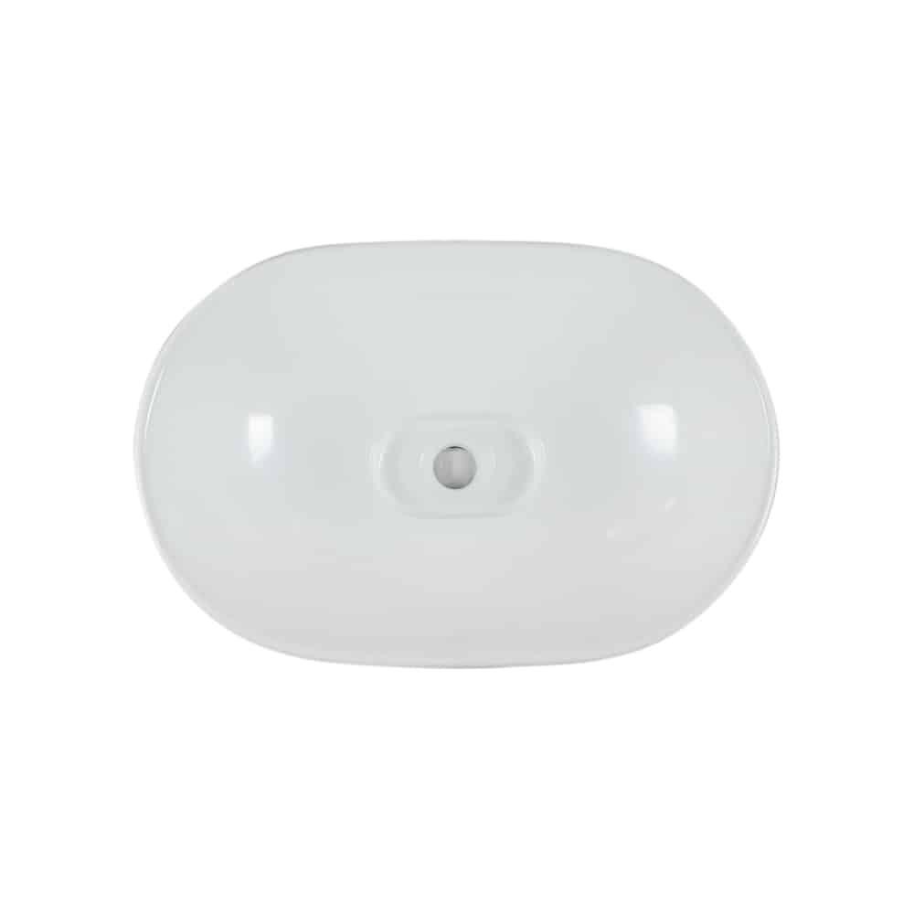 Lenova PAC-22 Above Counter Single Bowl 23-5/8 x 15-1/8 x 6-1/2 - White and Smooth