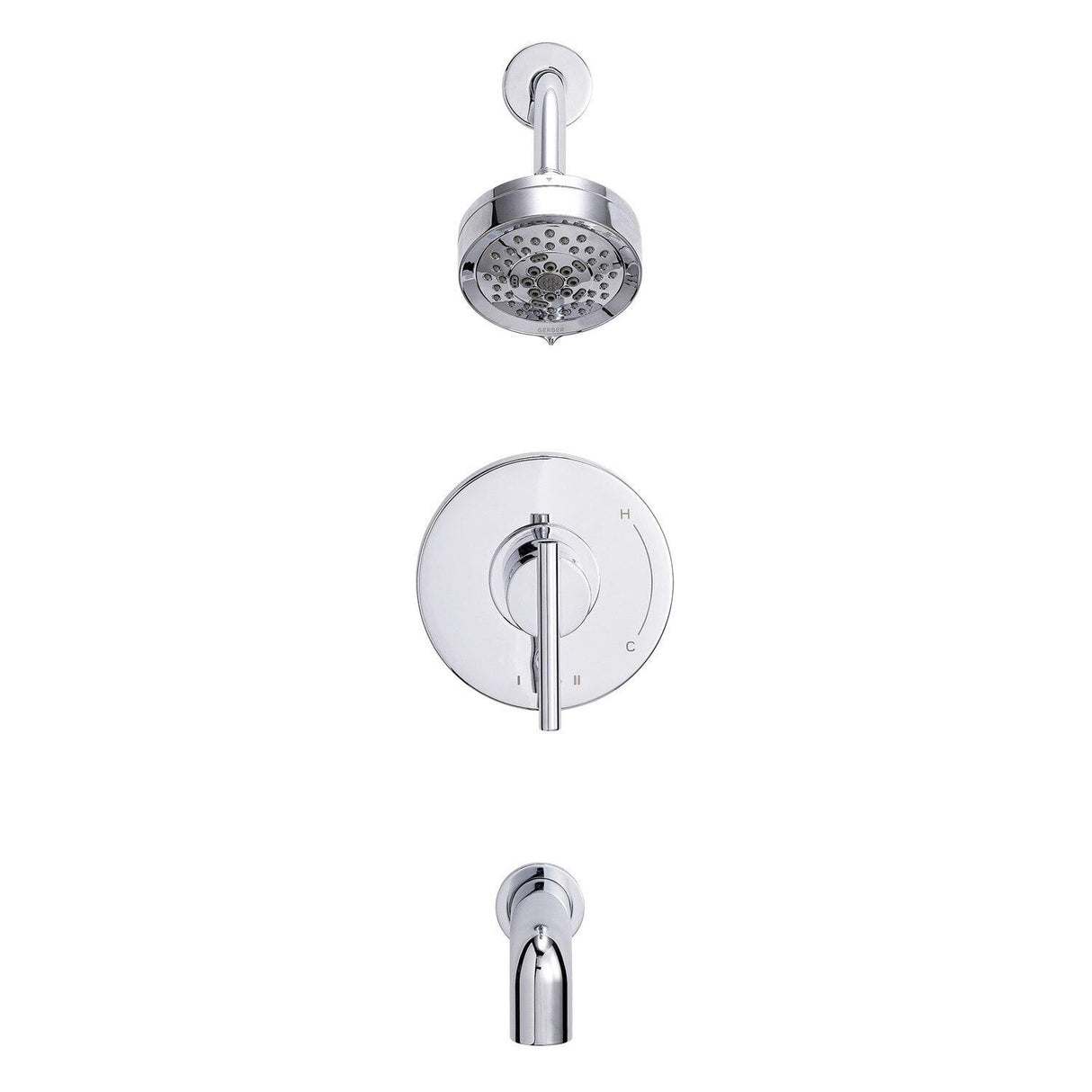Gerber D511058BBTC Brushed Bronze Parma Tub & Shower Trim Kit, 1.75GPM