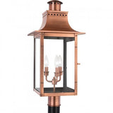 Quoizel CM9012AC Chalmers Outdoor post lantern aged copr Outdoor Lantern