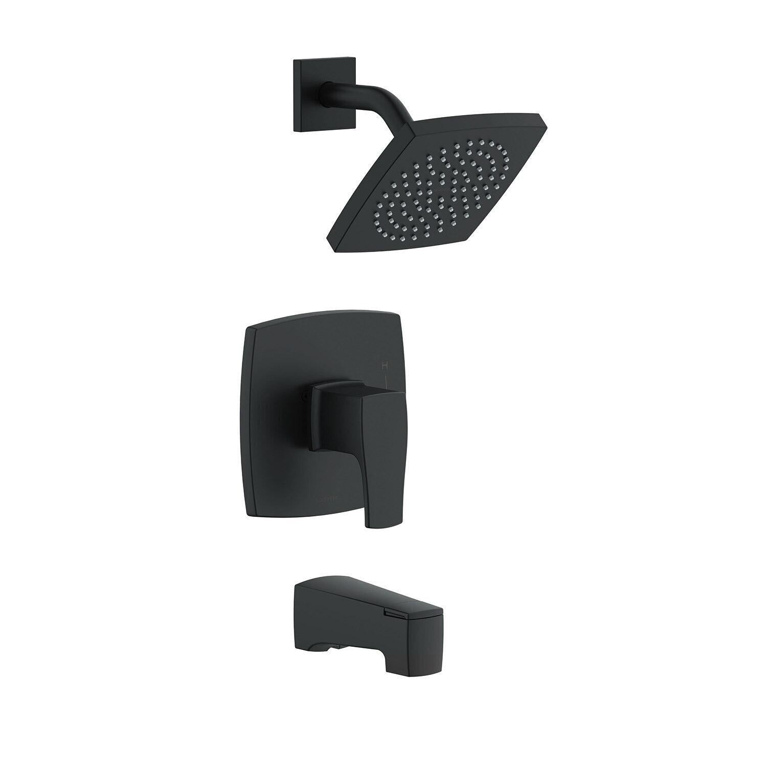 Gerber D501070BSTC Tribune Tub & Shower Trim Kit, 1.75GPM - Satin Black