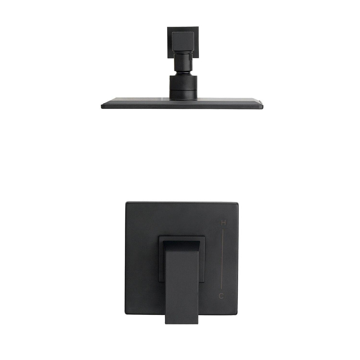 Gerber D501562BSTC Satin Black Mid-town Shower-only Trim Kit, 1.75GPM
