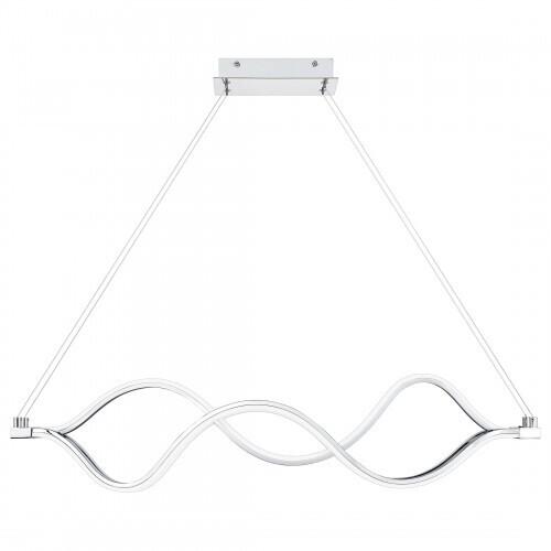 Quoizel PCBLR138C Bleecker Linear chandelier led light polished chr Island Light