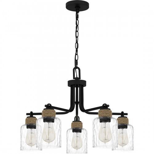 Quoizel BTC5025MBK Baltic Chandelier 5 lights matte black Chandelier