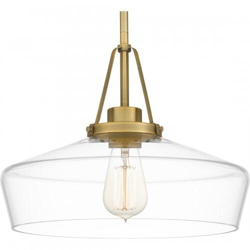 Quoizel QP5584AB Quoizel Pendant Pendant 1 light aged brass Pendant