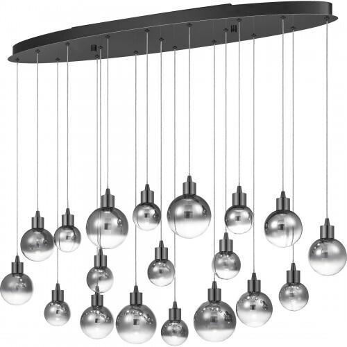 Quoizel PCSH1941BCH Shadow Linear chandelier led light black chrome Island Light