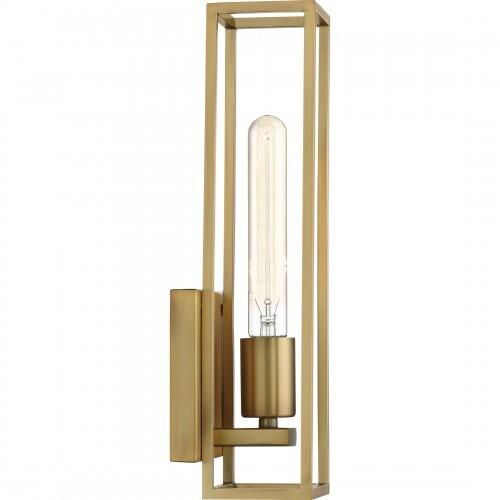 Quoizel LGN8605WS Leighton Wall 1 light weathered brass Wall Sconce