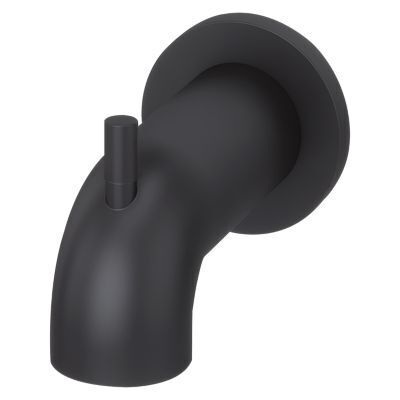 Quick Connect Tub Spout with Diverter in Matte Black