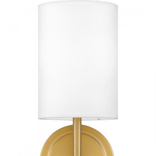 Quoizel QW16126AB Quoizel Wood Wall 1 light aged brass Wall Sconce