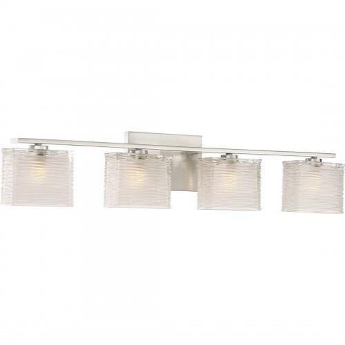 Quoizel WCP8604BN Westcap Bath fixture 4 light brushed nickel Bath Light