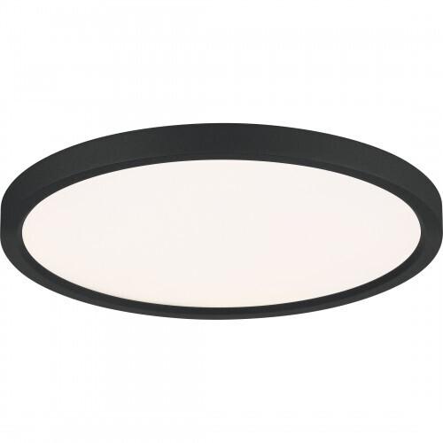 Quoizel OST1715EK Outskirts Flush mount led light earth black Flush Mount