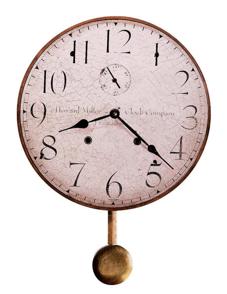 Howard Miller Original II Wall Clock 620-313 - Antique & Round with Quartz Movement