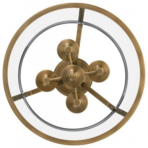 Quoizel BAW1716WS Barlow Semi-flush mount 4 light weathered brass Semi-Flush Mount