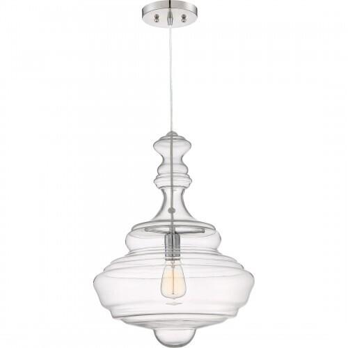 Quoizel QF2046C Morocco Pendant plsh chrm 16"d Pendant