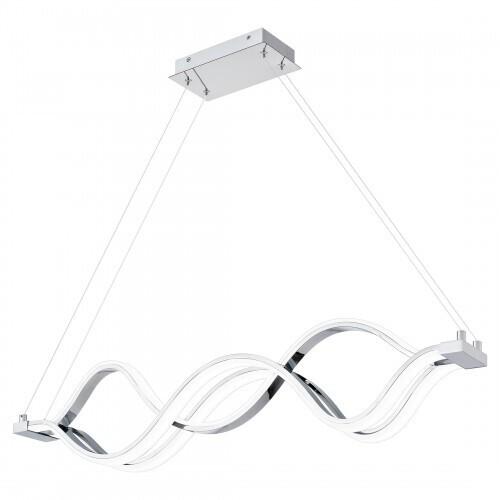 Quoizel PCBLR138C Bleecker Linear chandelier led light polished chr Island Light