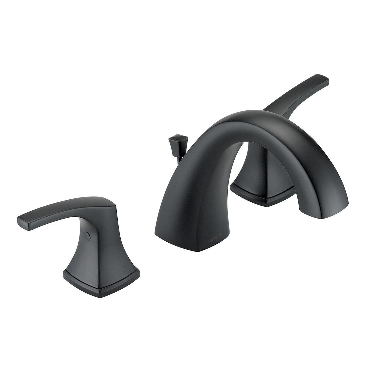 Gerber D304118BS Satin Black Vaughn Two Handle Widespread Faucet