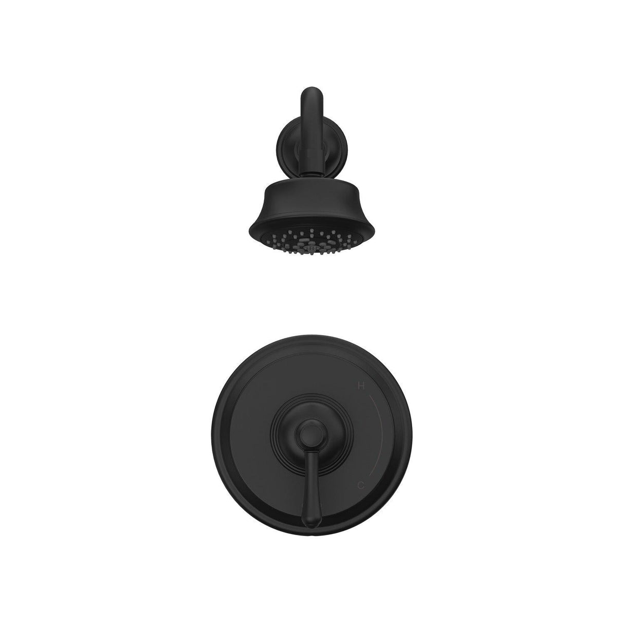 Gerber D501557BSTC Satin Black Opulence Shower-only Trim Kit, 1.75GPM