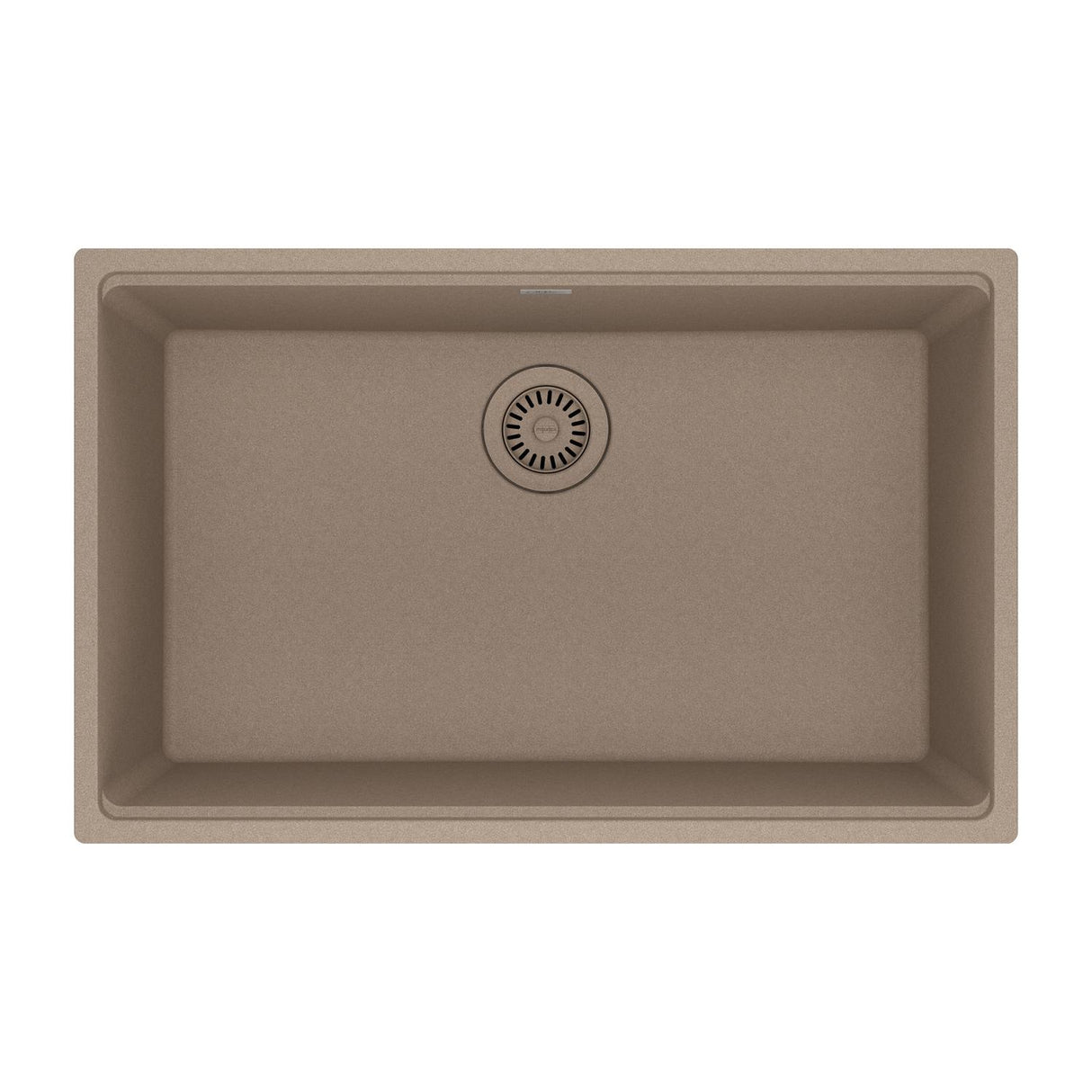 FRANKE MAG11028-OYS Maris Undermount 33-in x 22-in Granite Single Bowl Kitchen Sink in Oyster In Oyster