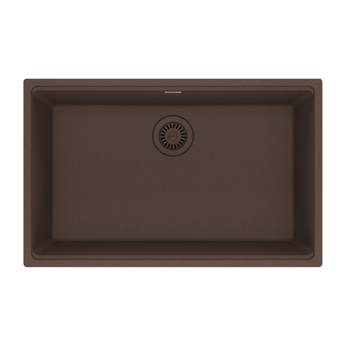 FRANKE MAG11028-MOC Maris Undermount 33-in x 22-in Granite Single Bowl Kitchen Sink in Mocha In Mocha