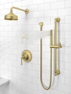 Pfister Brushed Gold 1-handle Tub & Shower Trim