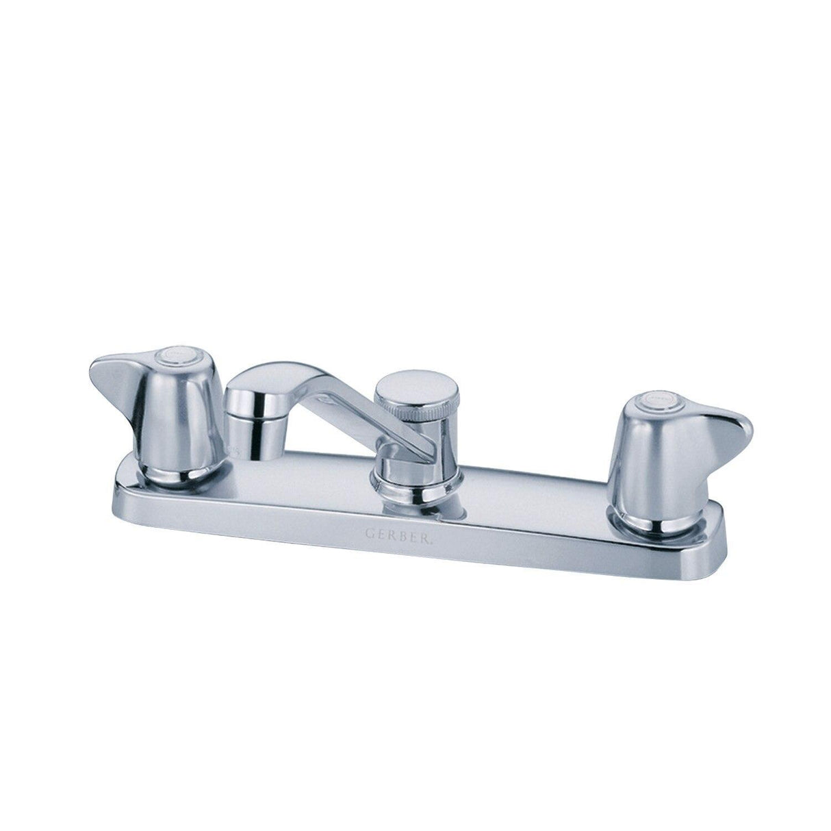 Gerber G0042213 Chrome Maxwell Two Handle Kitchen Faucet W/ Metal Handles & 8" D...
