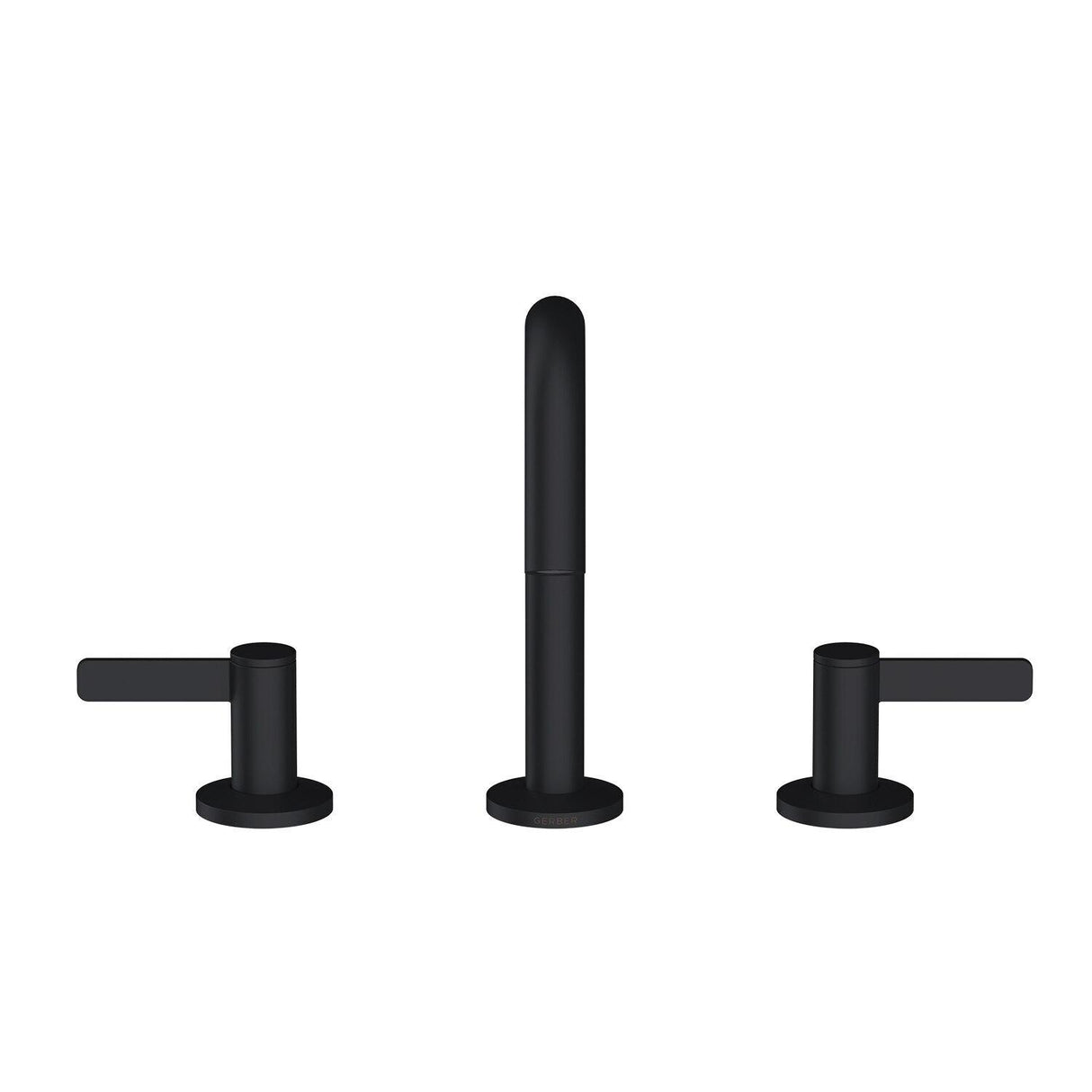 Gerber D303130BS Satin Black Amalfi Two Handle Widespread Lavatory Faucet