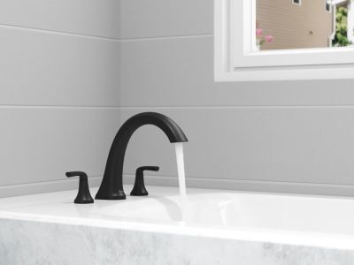 Pfister Matte Black Roman Tub RT6-5MCAB