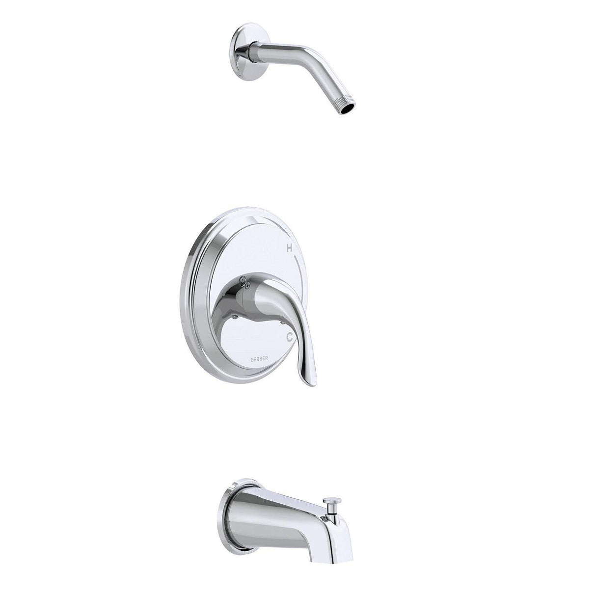 Gerber G00G9153LSTC Chrome Viper Single Handle Tub & Shower Trim Kit & Treysta CARTR...