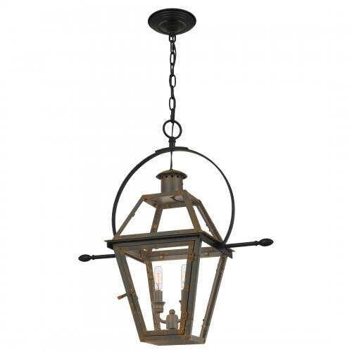 Quoizel RO1911IZ Rue De Royal Outdoor hanging 2 light industrial bronz Outdoor Lantern