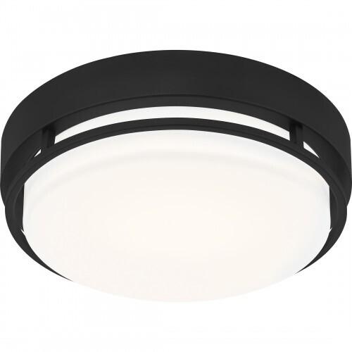 Quoizel HAL1612EK Hale Flush mount led light earth black Flush Mount