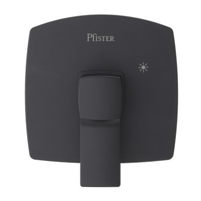 Pfister Black Deckard Valve, Trim Only R89-1DAB