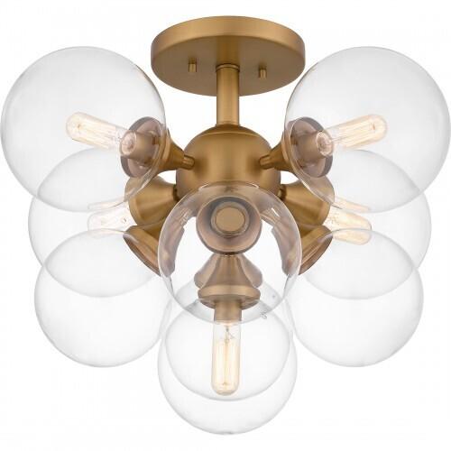 Quoizel GLI1720BWS Glinda Semi flush 5 lights brushed weathered br Semi-Flush Mount