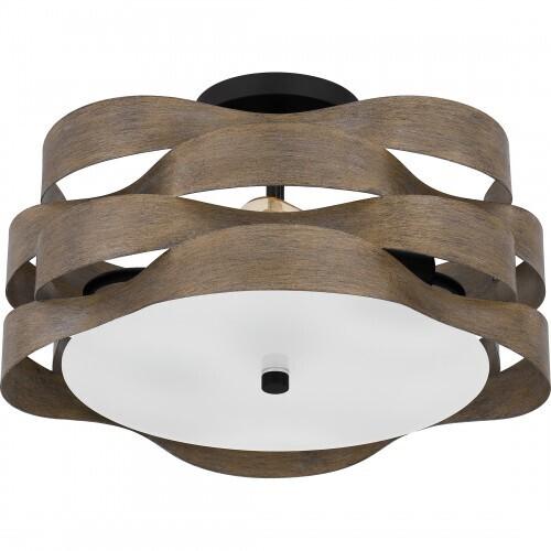 Quoizel APL1716MBK Appleton Semi flush 2 lights matte black. Semi-Flush Mount