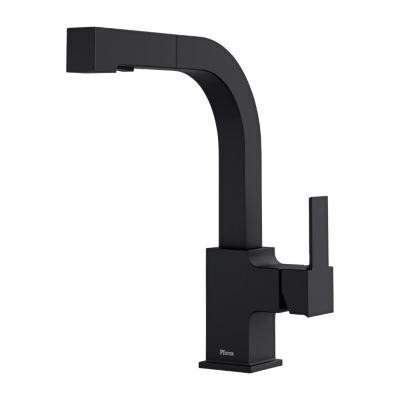 Pfister Black Arkitek 1-handle, Pull-out Kitchen Faucet LG534-LPMB