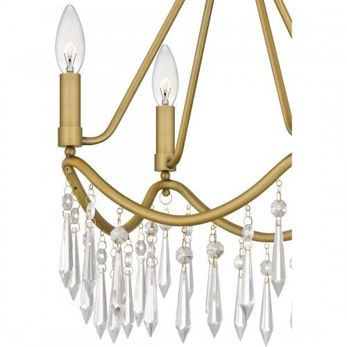 Quoizel AID1712AB Airedale Semi flush 4 lights aged brass Semi-Flush Mount