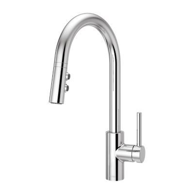 Pfister Polished Chrome Stellen 1-handle Pull Down Kitchen Faucet LG529-SAC