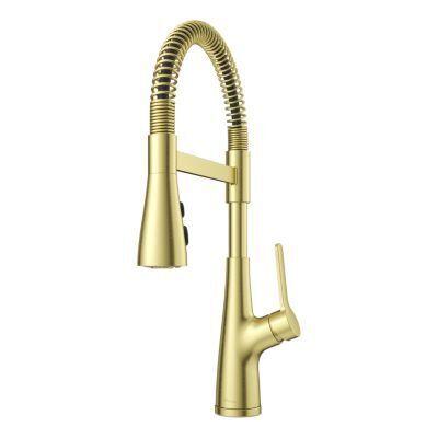 Pfister Brushed Gold Culinary Kitchen Faucet LG529-NECBG