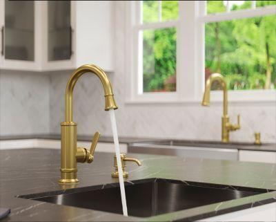 Pfister Brushed Gold 1-handle Bar & Prep Faucet GT72-TDBG