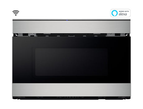 Sharp Insight SMD2489ES 24" / 1.2 CF Flat Panel Microwave Drawer, Easy Wave Open, Wi-Fi