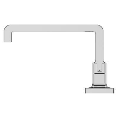 Polished Chrome 2-handle 8 Widespread Ribbon Spout Bath Faucet LG49-VRV1C