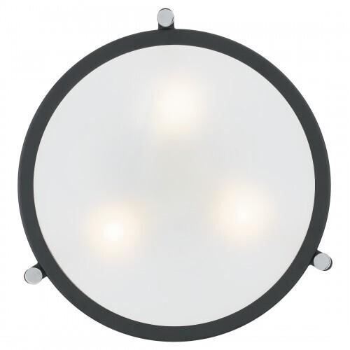 Quoizel QF1715EK Rigel Semi-flush mount 3 light earth black Semi-Flush Mount