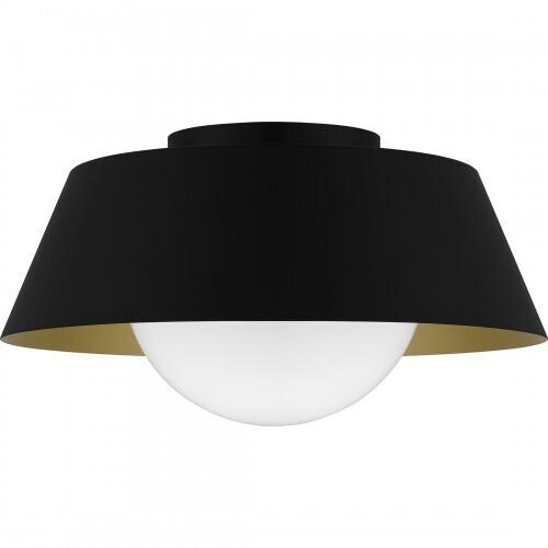 Quoizel QFL6182MBK Quoizel Flush Mount Flush mount 1 light matte black Flush Mount