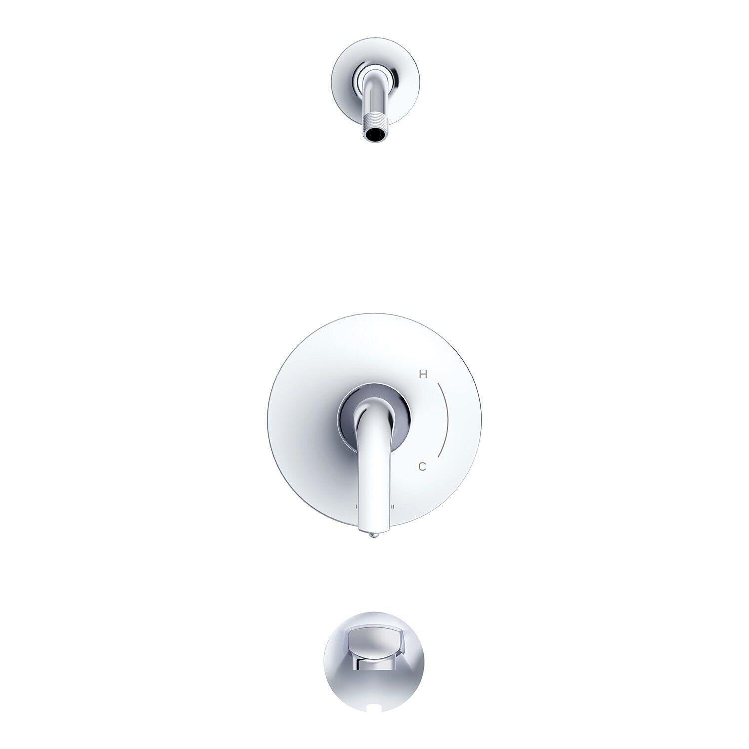 Gerber D500034LSBNTC Brushed Nickel Lemora Tub & Shower Trim Kit, Without Showerhead
