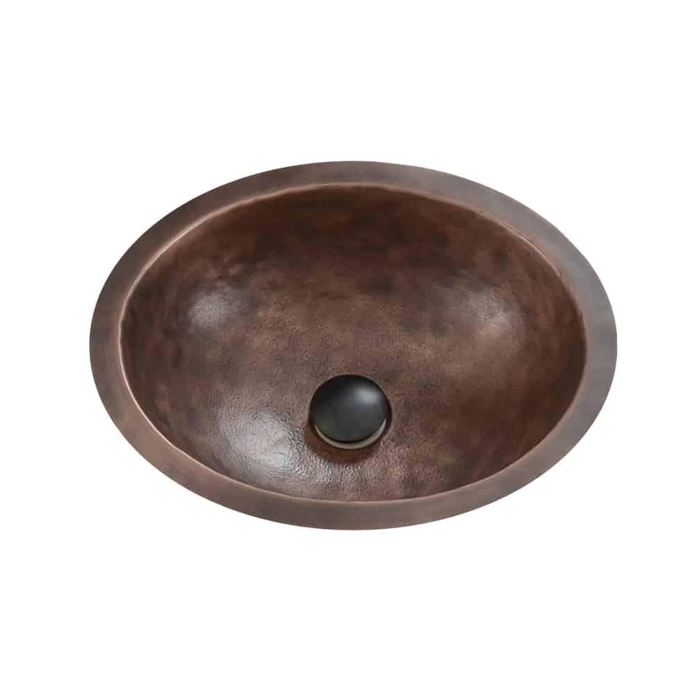 Lenova CB-123 Undermount Single Bowl 17 x 14 x 6 - Smooth Copper