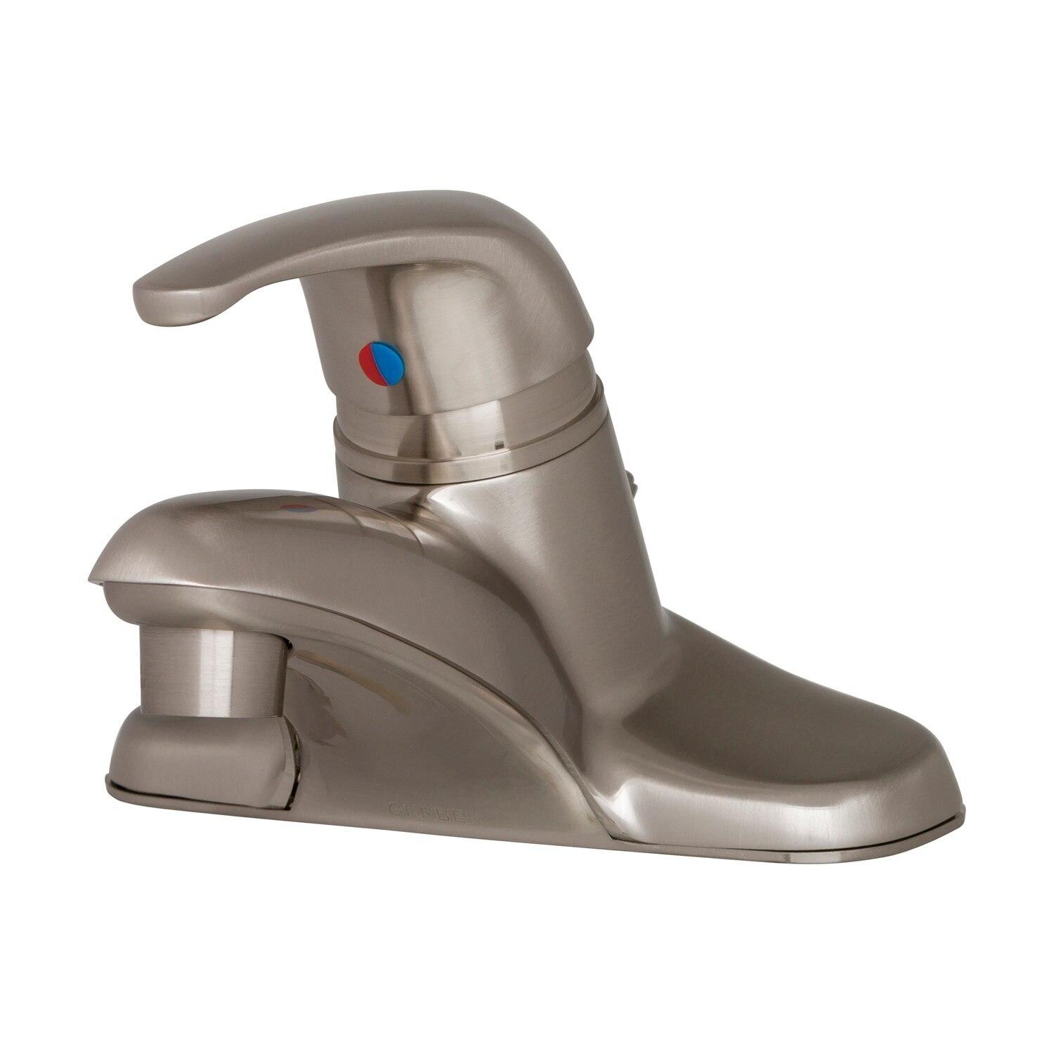 Gerber G0040116BN Brushed Nickel Maxwell Single Handle Lavatory Faucet W/ 50/50 PO...