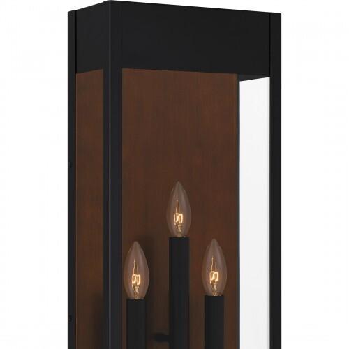 Quoizel MAE8410MBK Maren Outdoor wall 3 light matte black Outdoor Lantern