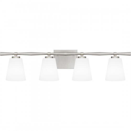 Quoizel BID8631BN Brindley Bath 4 lights brushed nickel. Bath Light