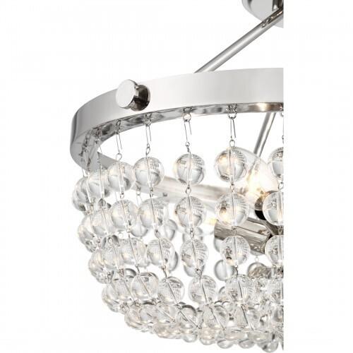 Quoizel TRA1716PK Teresa Semi-flush mount 4 light polished nickel Semi-Flush Mount